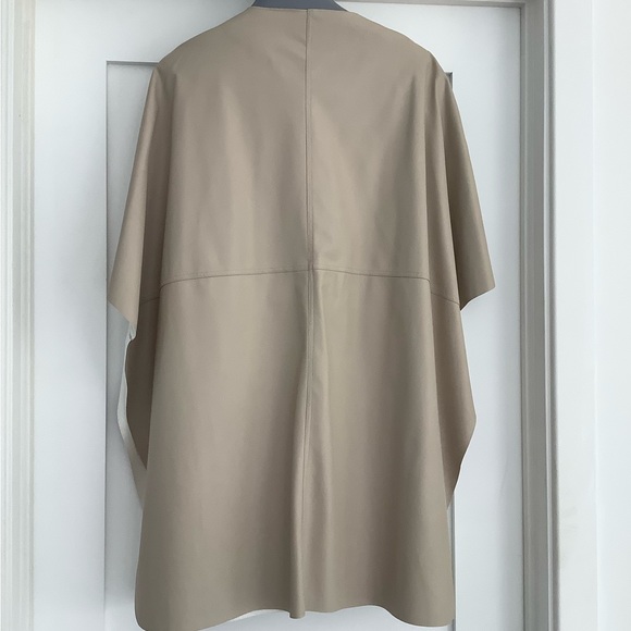 Hilary Radley for Katharine Barclay Faux Leather jacket/cape - Picture 3 of 6